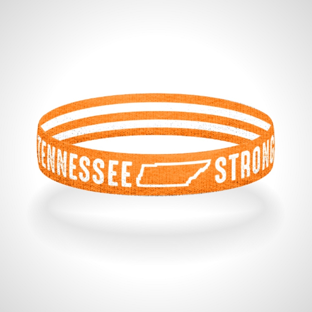 Reversible Tennessee Strong Wristband Bracelet